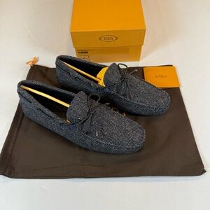 Tod’s Driver Loafers Gray & Black Size 7.5UK / 9.5US Brand New In Box MSRP $795